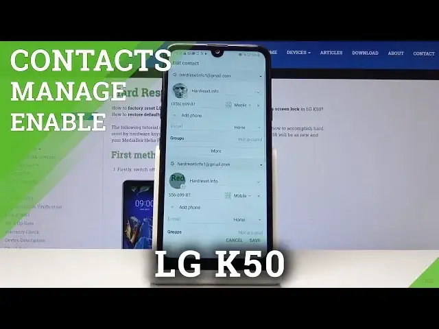 Video thumbnail for How to Add Picture to Contact in LG K50 - Personalize Contact Profile