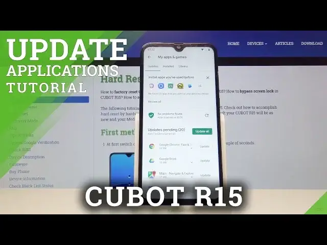 Video thumbnail for How to Update Apps in CUBOT R15 - Check for Updates