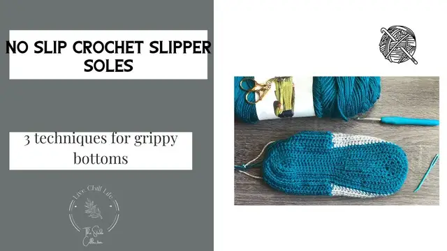 Video thumbnail for How to make crochet slippers nonskid - 3 Methods