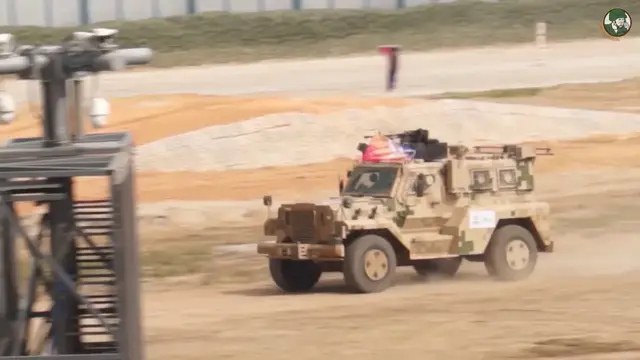 'Video thumbnail for Live mobility demonstration NORINCO main battle tank armoured all terrain vehicles AirShow China'