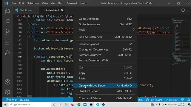 Video thumbnail for jsPDF-Autotable Project to Add Images inside Table Rows & Columns in PDF Document Using Javascript