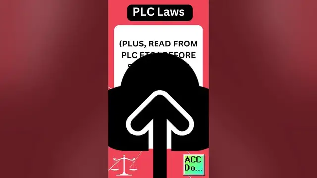Video thumbnail for PLC Laws #6 - ALWAYS HAVE ALL POSSIBLE BACKUP FILES