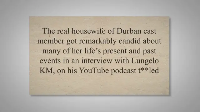 'Video thumbnail for Watch! #RHODurban’s Annie Mthembu On How Having An Abortion Affected Her'