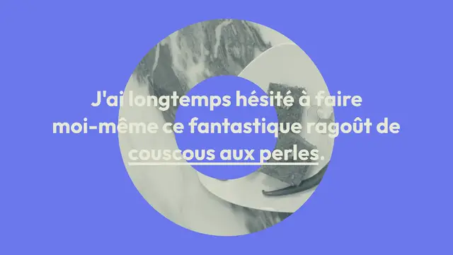 Video thumbnail for Moghrabieh : ragoût de couscous libanais aux perles: