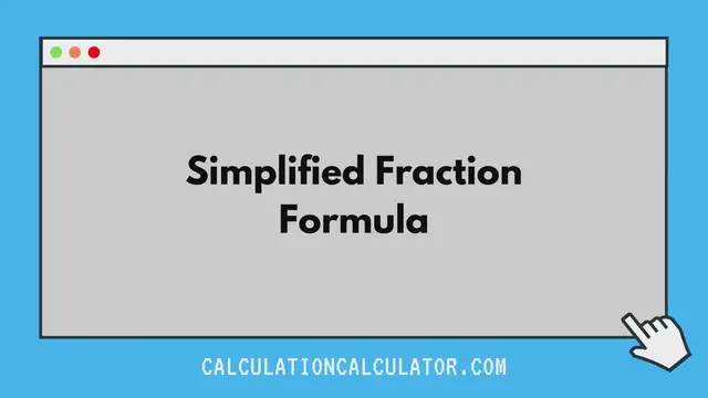 'Video thumbnail for Simplified Fraction Formula'