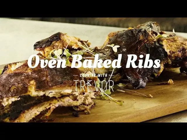 Video thumbnail for Cooking with Trevor | Oven-Baked Ribs