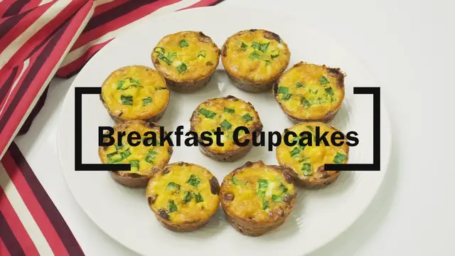 'Video thumbnail for Breakfast Cupcakes Recipe'