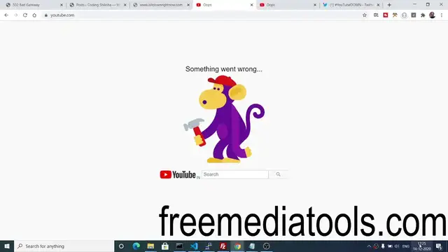 Video thumbnail for Youtube was Down But Now Back 2020