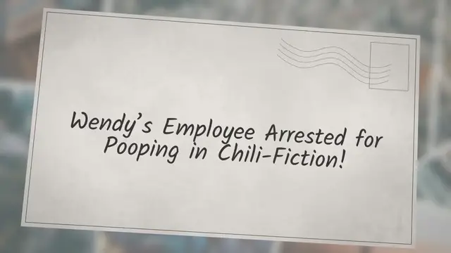 Video thumbnail for Wendy’s Employee Arrested for Pooping in Chili-Fiction!