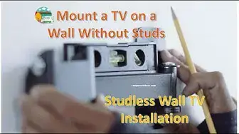 Video thumbnail for Studless Mount a TV on the Wall Without Studs