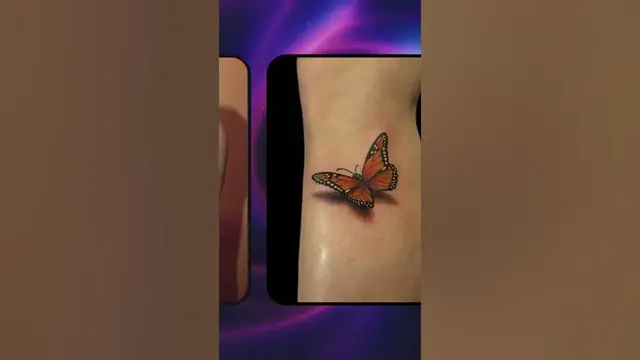 'Video thumbnail for BEAUTIFUL 3D BUTTERFLY 🦋 TATTOOS | Scar Cover-Up Ideas | #Shorts'