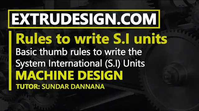 Video thumbnail for What are the Rules for writing SI Units?