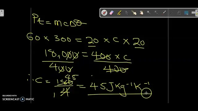Video thumbnail for How to Calculate Specific Heat Capacity by Electrical Method