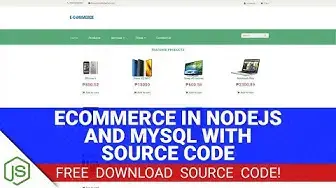 Video thumbnail for Ecommerce in NodeJS and MySQL with Source Code (Free Download)