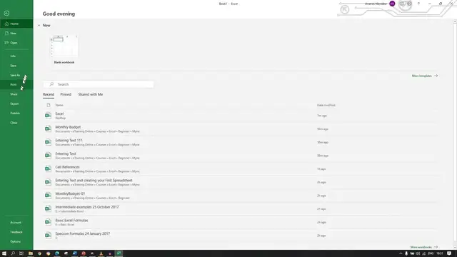 Video thumbnail for The Quick Access Toolbar in Excel