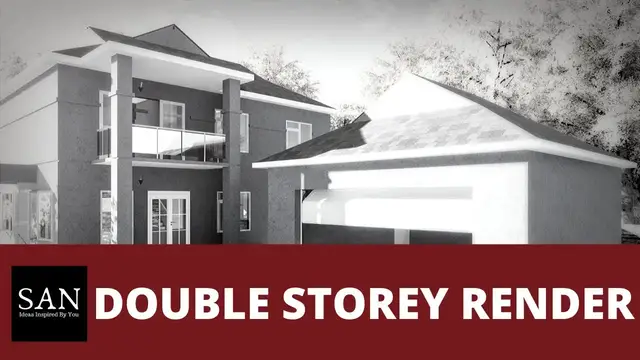 'Video thumbnail for Double storey house speed render, twinmotion 2020 with ArchiCAD model and free floorplan download 2'