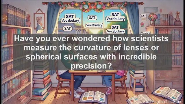 Video thumbnail for 5000 Must Know SAT Vocabulary - The Spherometer: Precision Tool for Measuring Curved Surfaces