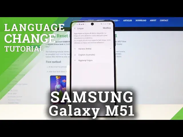 Video thumbnail for How to Change Language in SAMSUNG Galaxy M51 – Switch Current System