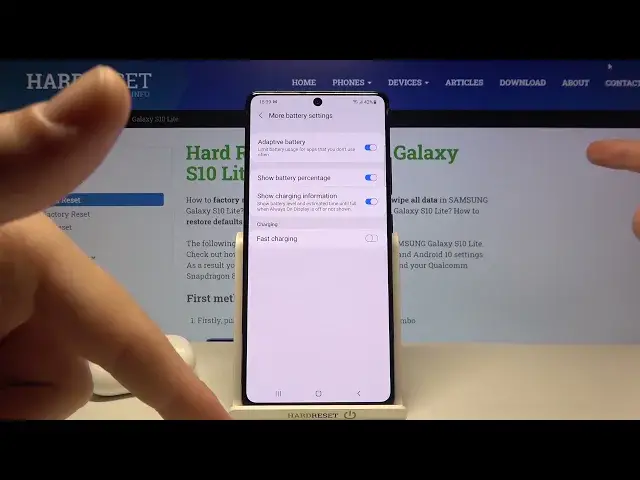 Video thumbnail for How to Turn On Slow Charging in Samsung Galaxy S10 Lite - Access Battery Settings