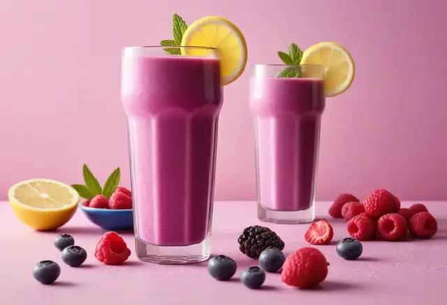 Video thumbnail for Berry Lemonade Smoothie