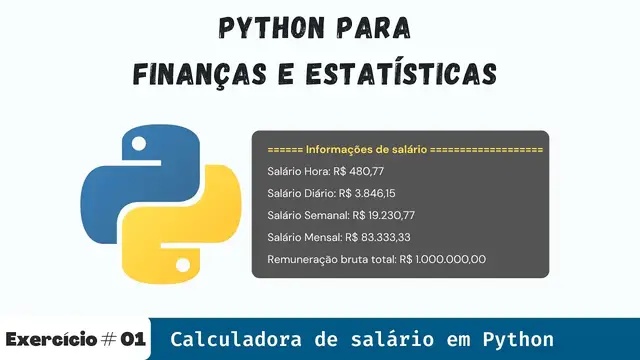 Video thumbnail for Python para Finanças e Estatísticas - Calculadora de salário em Python