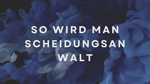 Video thumbnail for So wird man Scheidungsanwalt video