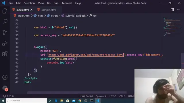 Video thumbnail for How to Convert HTML Document URL to PDF Document in Browser Using PDFPlayer API in Javascript