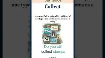 Video thumbnail for Collect meaning | Collect in a Sentence | Most common words in English #shorts