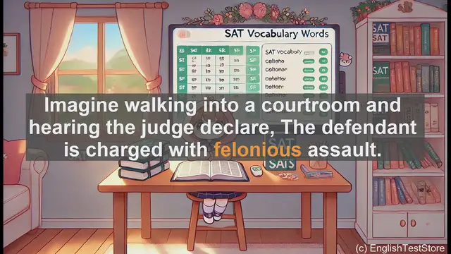 Video thumbnail for 5000 Must Know SAT Vocabulary - What Does 'Felonious' Mean? SAT Vocabulary Explained