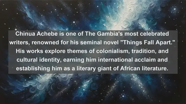 Video thumbnail for Literary Gems: Discover the Top 10 Renowned Writers from The Gambia