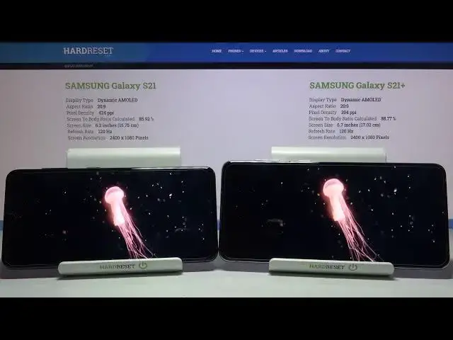 Video thumbnail for Display Comparison SAMSUNG Galaxy S21+ vs SAMSUNG Galaxy S21 | Check Color / Brightness / Contrast