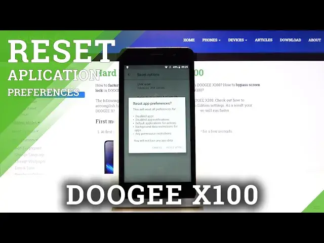 'Video thumbnail for How to Reset App Preferences in DOOGEE X100 – Restore Default App Preferences'