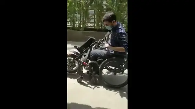 'Video thumbnail for Wheelchair Motorcycle Attachment | Viral Video'