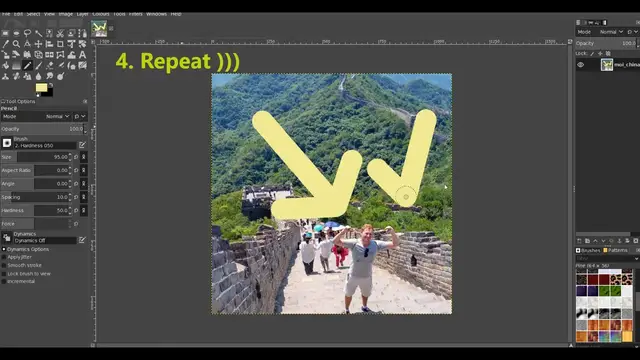 Video thumbnail for How can I draw an arrow on a picture with GIMP