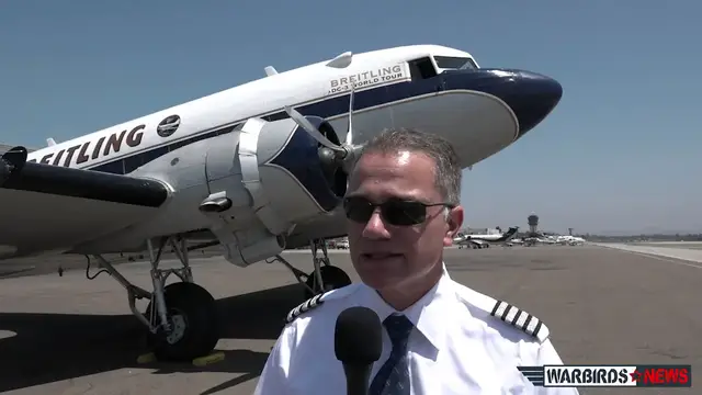 Video thumbnail for Breitling DC-3 World Tour – The Lyon Air Museum Visit