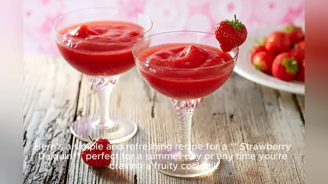 Video thumbnail for strawberry daiquiri recipe