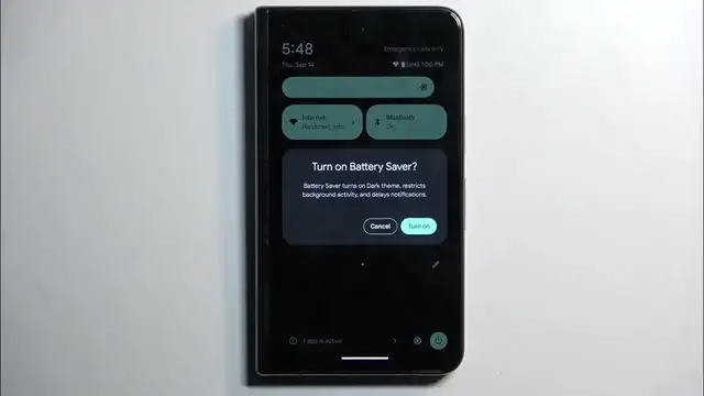 Video thumbnail for How to Activate Power Saving Mode on Google Pixel Fold - Battery Saver
