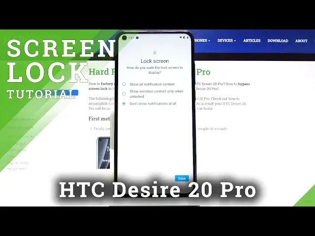 'Video thumbnail for How to Set Up One of the Locking Methods in HTC Desire 20 Pro – Set Up Screen Lock'