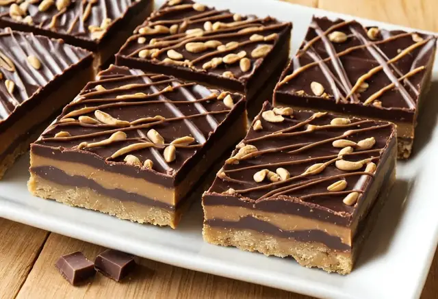 Video thumbnail for Peanut Butter Chocolate Bars