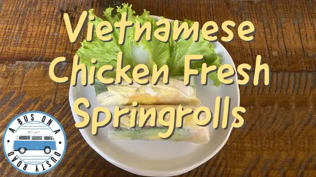 Video thumbnail for Vietnamese Chicken Fresh Spring Rolls Authentic Recipe
