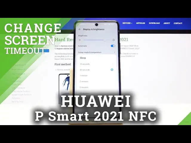 Video thumbnail for How to Change Screen Timeout in HUAWEI P Smart 2021 NFC – Customize Screen Sleep Time