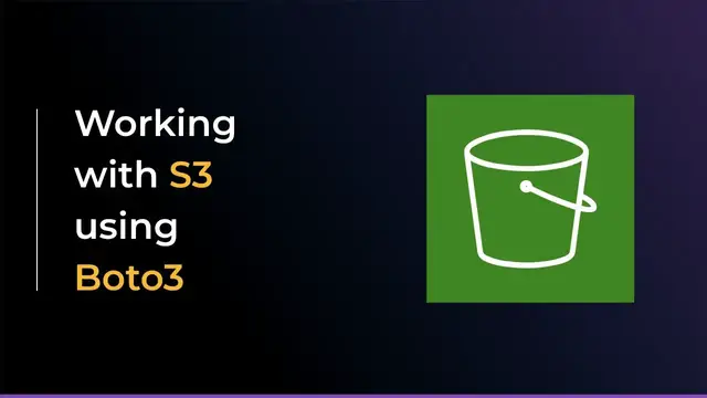 'Video thumbnail for Working with AWS S3 using boto3 and Python'