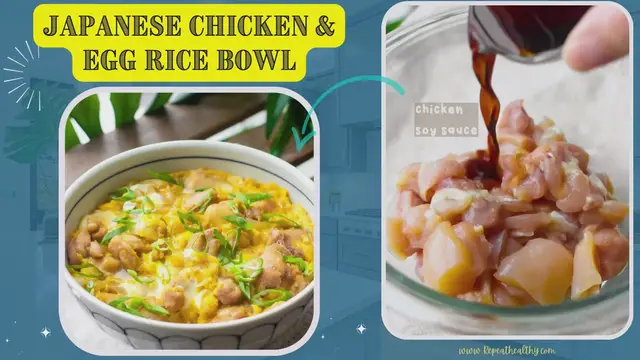 Video thumbnail for Japanese Chicken & Egg Rice Bowl