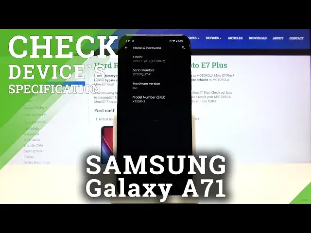 'Video thumbnail for How to Check Device’s Specification in MOTOROLA Moto E7 Plus – Find Advanced Phone Info'
