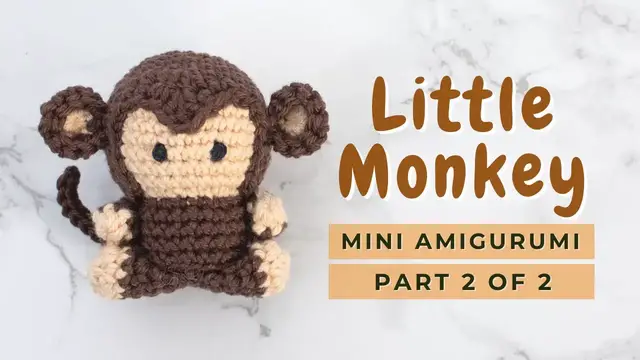Video thumbnail for How to Crochet Monkey | Quick little monkey amigurumi tutorial free pattern PART 2