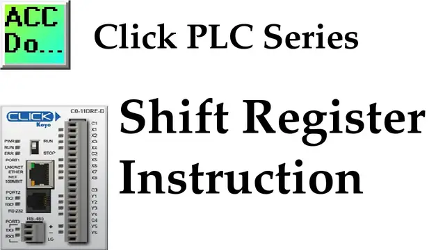 Video thumbnail for Click PLC Shift Register Instruction
