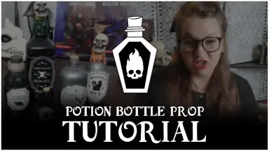 'Video thumbnail for DIY Potion Bottle Prop/Decoration Tutorial for LARP, D&D, and Halloween'