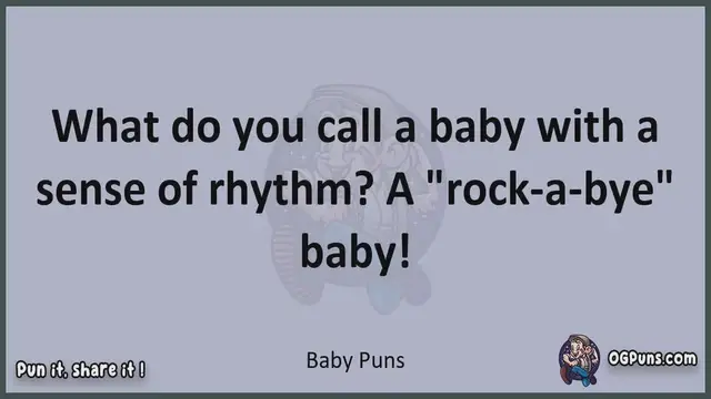 Video thumbnail for Baby - Jokes, Puns, Wordplays, and Laughter
