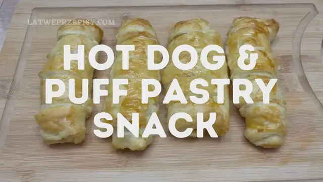 Video thumbnail for Super Easy Puff Pastry Hot Dog Snack Recipe