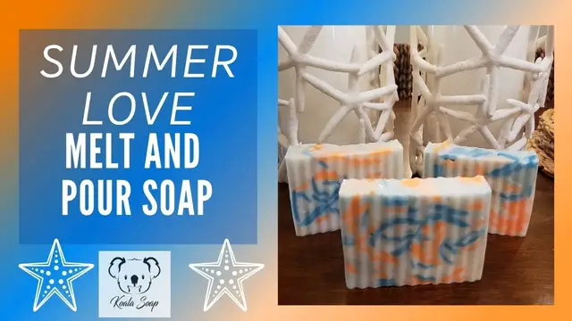 'Video thumbnail for Melt and Pour Soap Making Summer Love MP base Tutorial for Beginners'